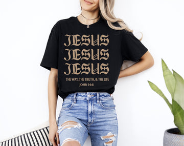 Aesthetic Jesus Christian T-Shirt, Christian Streetwear Bible Verse T-Shirt.