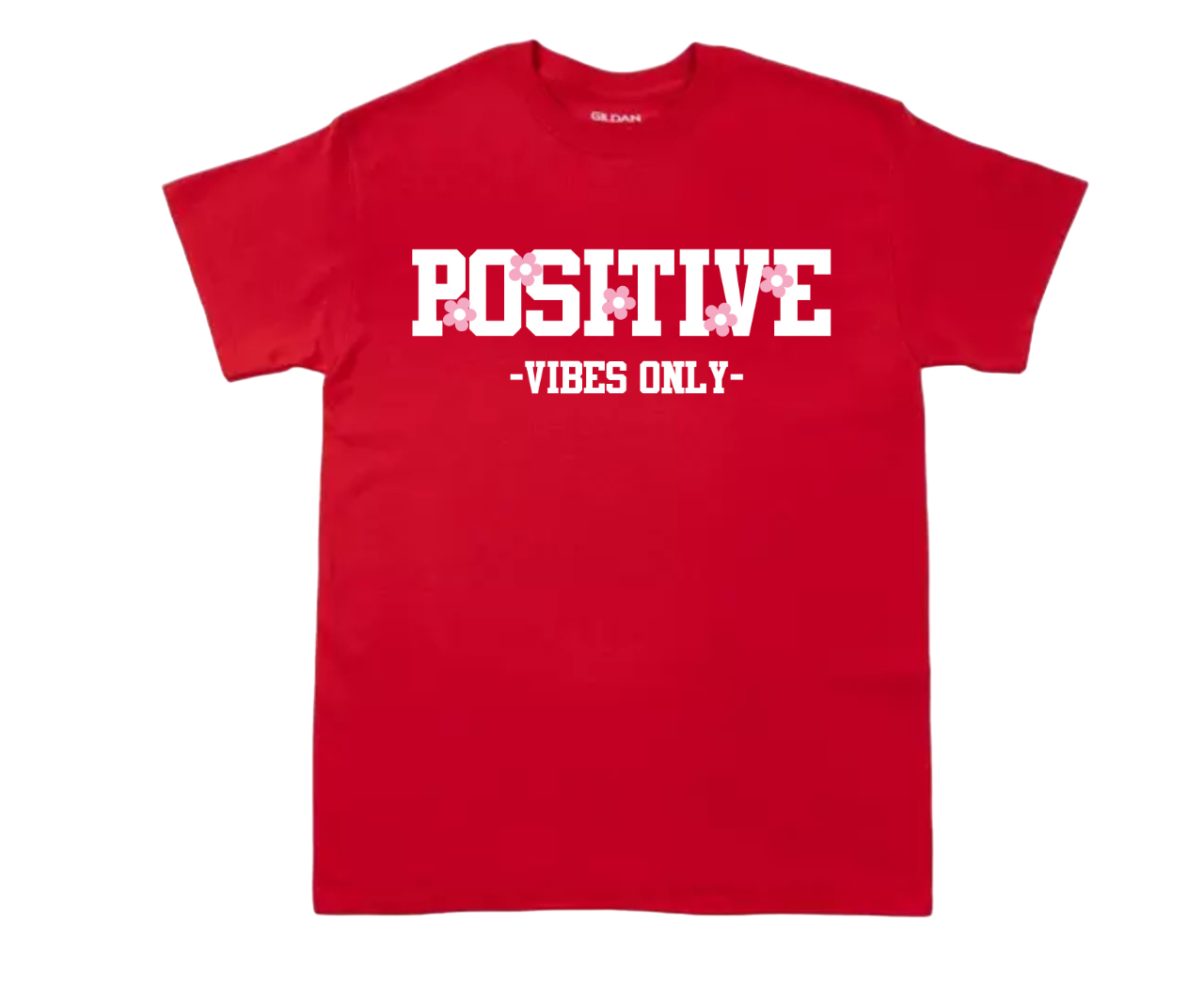 Positive Vibes Only T-Shirt, Positivity Tee, Inspirational Tee, Mental Health Gift, Aesthetic T-Shirt. Cotton Polyester UNISEX