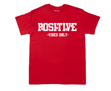 Positive Vibes Only T-Shirt, Positivity Tee, Inspirational Tee, Mental Health Gift, Aesthetic T-Shirt. Cotton Polyester UNISEX