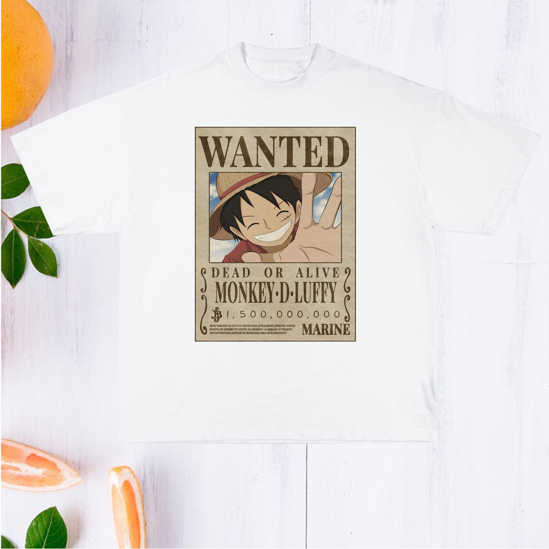 Wanted Monkey D.Luffy Inspired T-Shirt. UNISEX